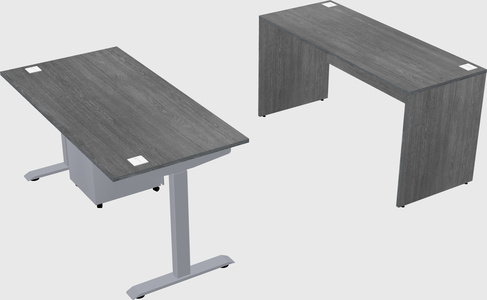 Single motor electric desk