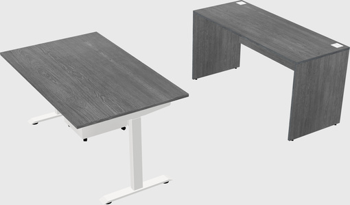 Single motor electric desk
