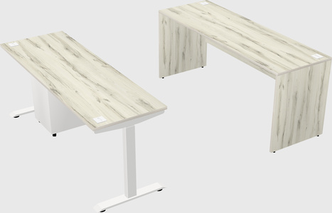 Single motor electric desk