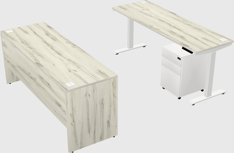 Single motor electric desk