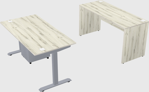 Single motor electric desk