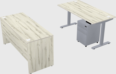 Single motor electric desk