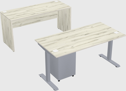 Single motor electric desk