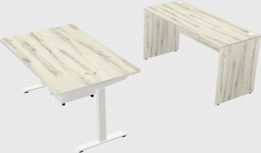 Single motor electric desk