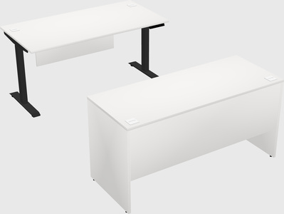 Single motor electric desk
