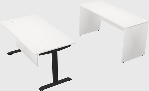 Single motor electric desk