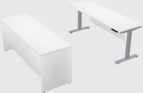 Single motor electric desk
