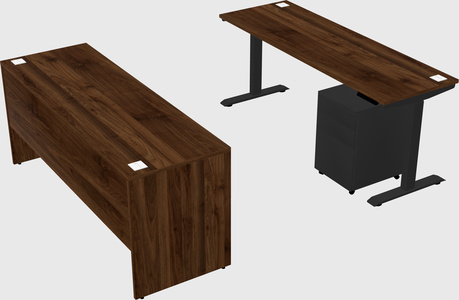 Single motor electric desk