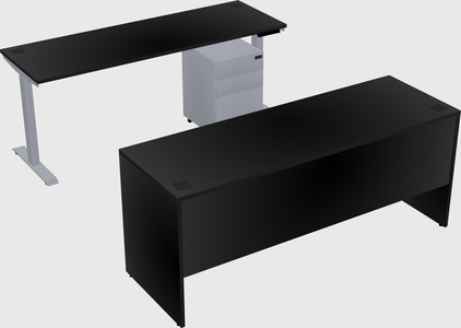 Single motor electric desk