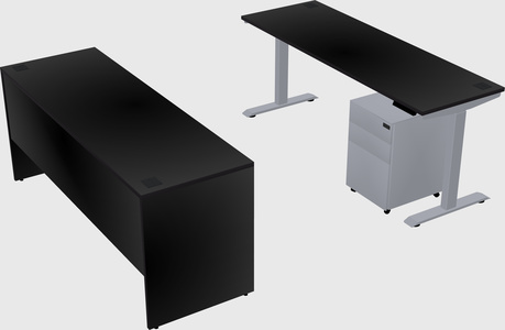 Single motor electric desk