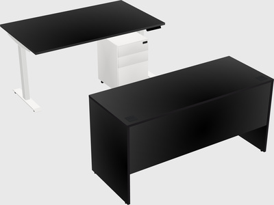Single motor electric desk