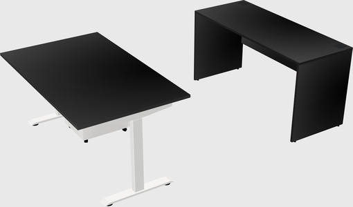 Single motor electric desk