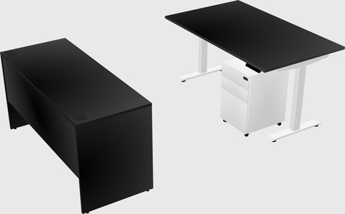 Single motor electric desk