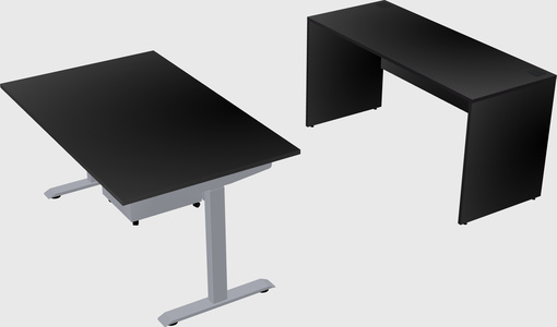Single motor electric desk
