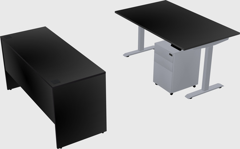 Single motor electric desk