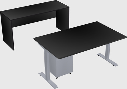 Single motor electric desk