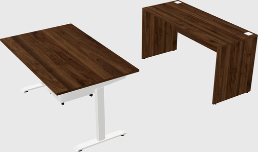 Single motor electric desk