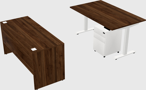 Single motor electric desk