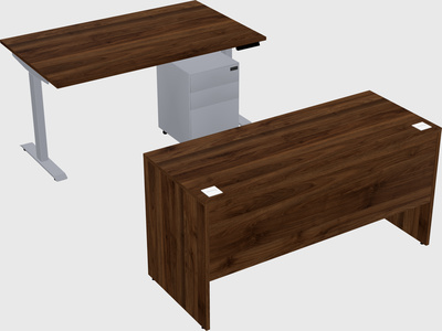 Single motor electric desk