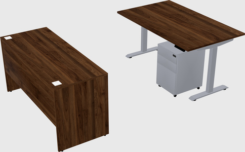 Single motor electric desk