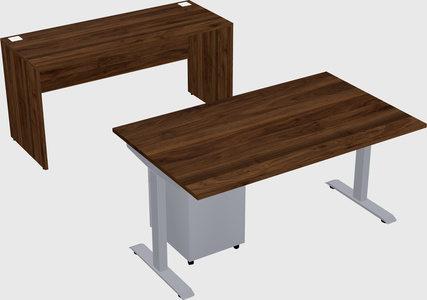 Single motor electric desk