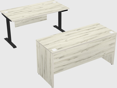 Single motor electric desk