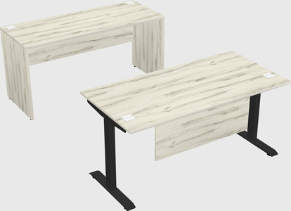 Single motor electric desk
