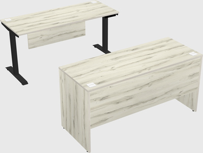 Single motor electric desk