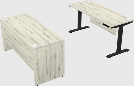 Single motor electric desk