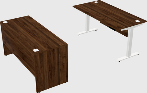 Single motor electric desk