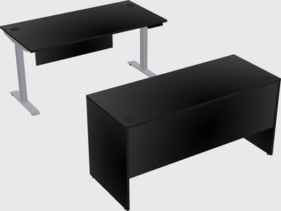 Single motor electric desk