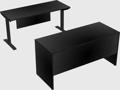 Single motor electric desk