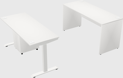 Single motor electric desk