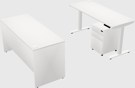 Single motor electric desk