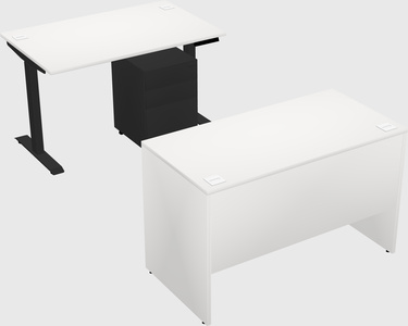 Single motor electric desk