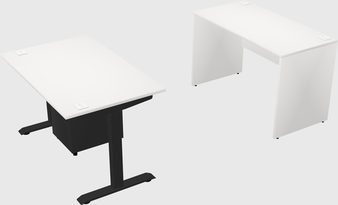 Single motor electric desk