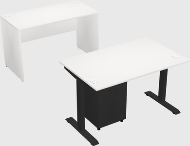 Single motor electric desk