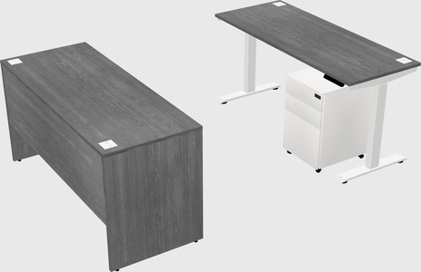 Single motor electric desk
