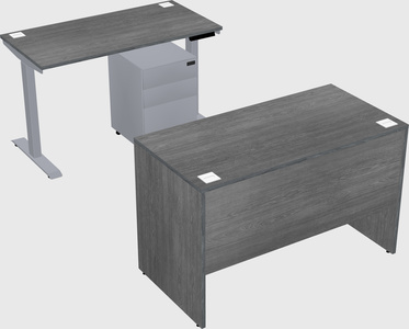 Single motor electric desk