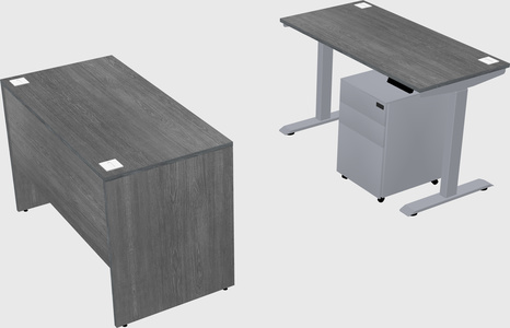 Single motor electric desk