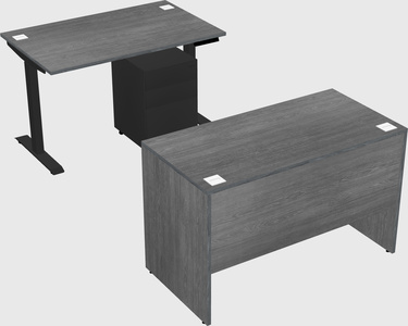 Single motor electric desk
