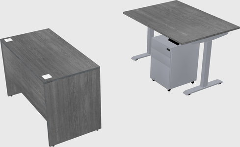 Single motor electric desk