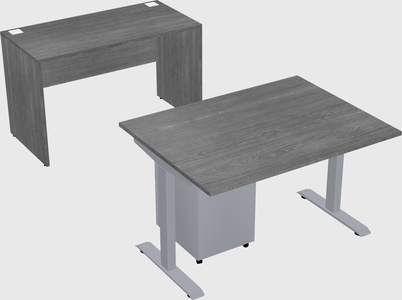 Single motor electric desk