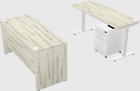 Single motor electric desk