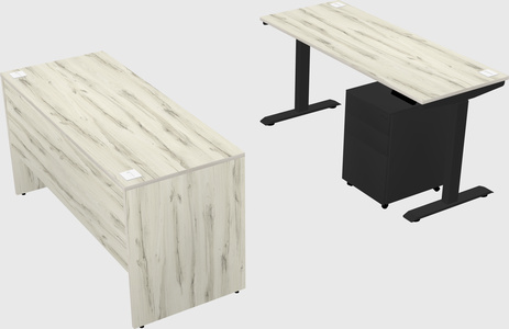 Single motor electric desk