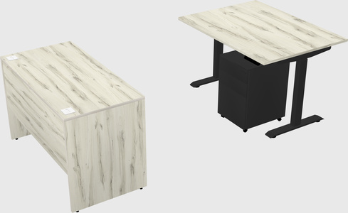 Single motor electric desk