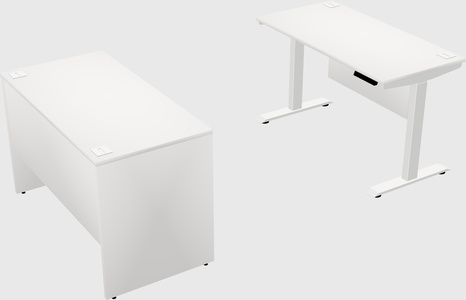 Single motor electric desk