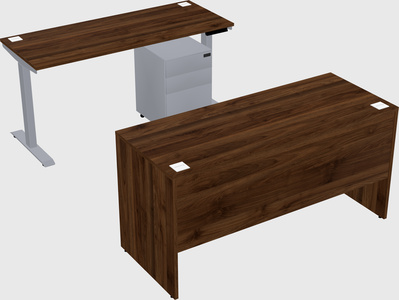 Single motor electric desk