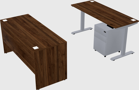 Single motor electric desk