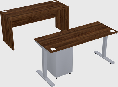 Single motor electric desk
